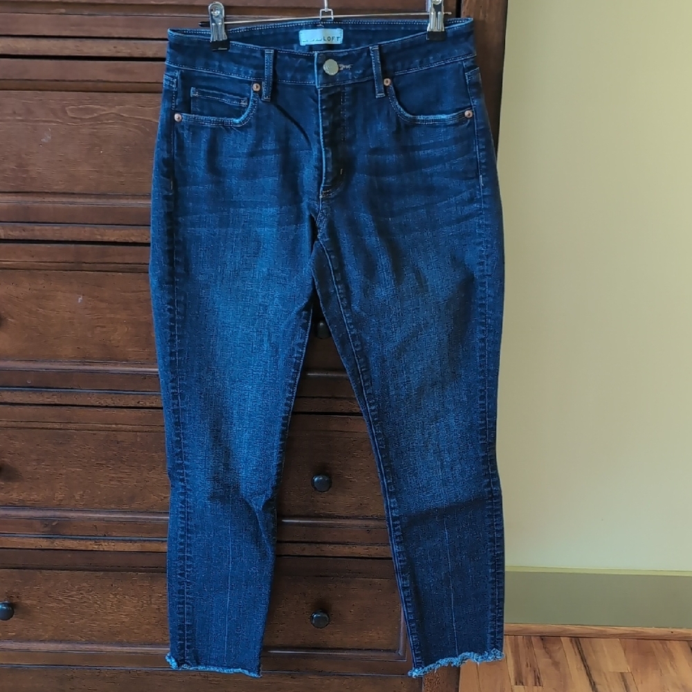 LOFT Dark Blue Ankle Jeans